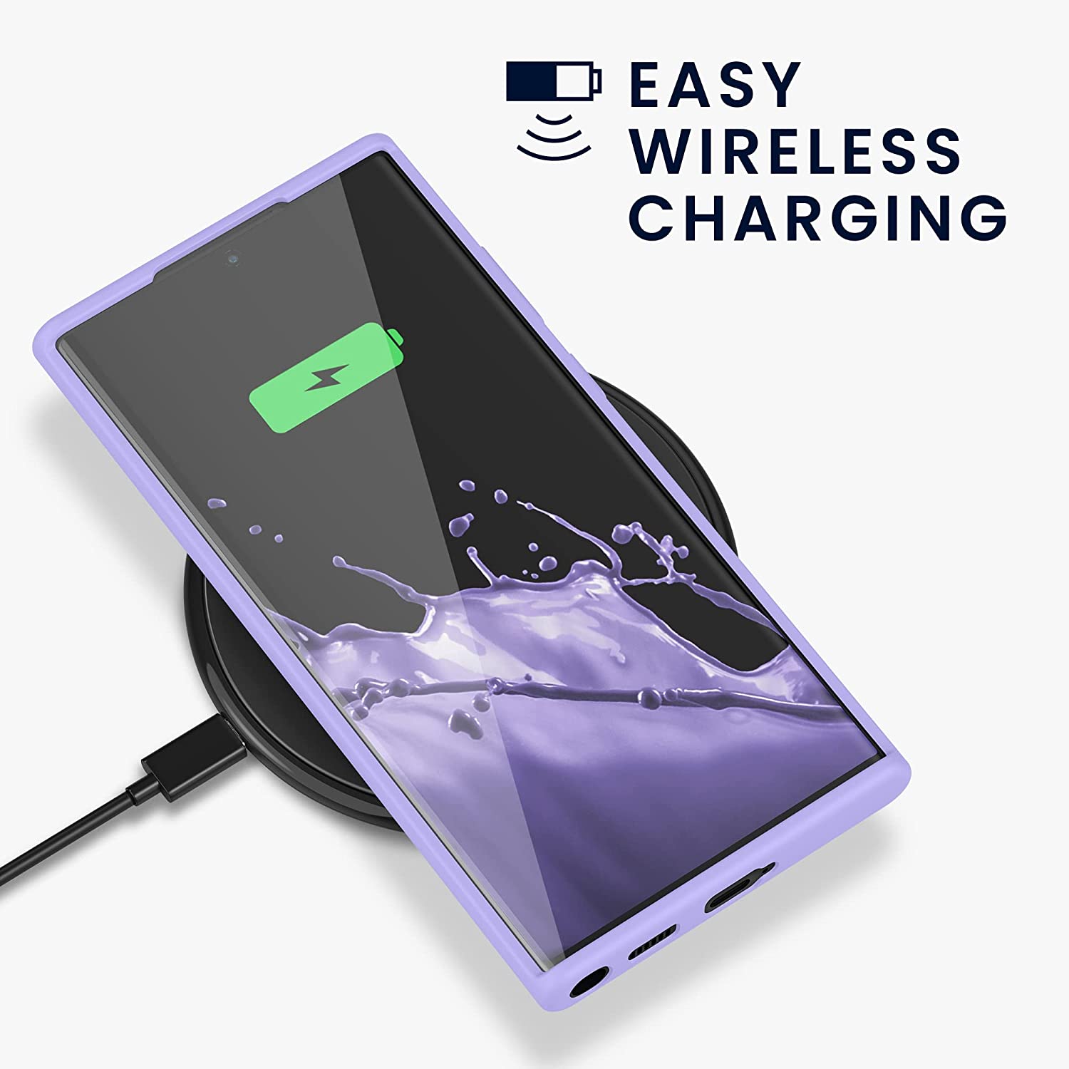 KW Samsung Galaxy S22 Ultra Θήκη Σιλικόνης Rubberized TPU - Lavender - 56765.108