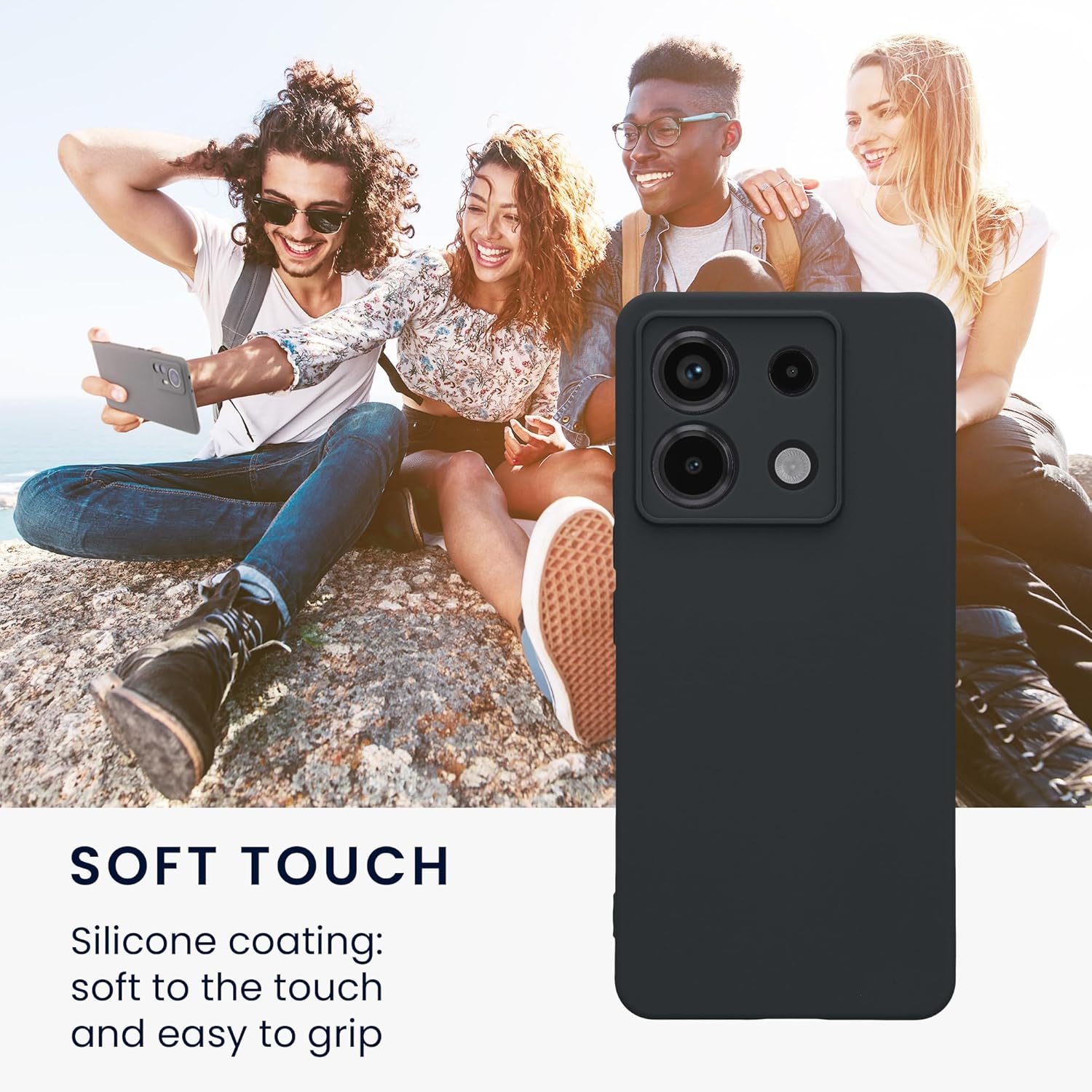 KW Xiaomi Redmi Note 13 Pro 5G / Poco X6 5G Θήκη Σιλικόνης TPU - Blueberry Blue