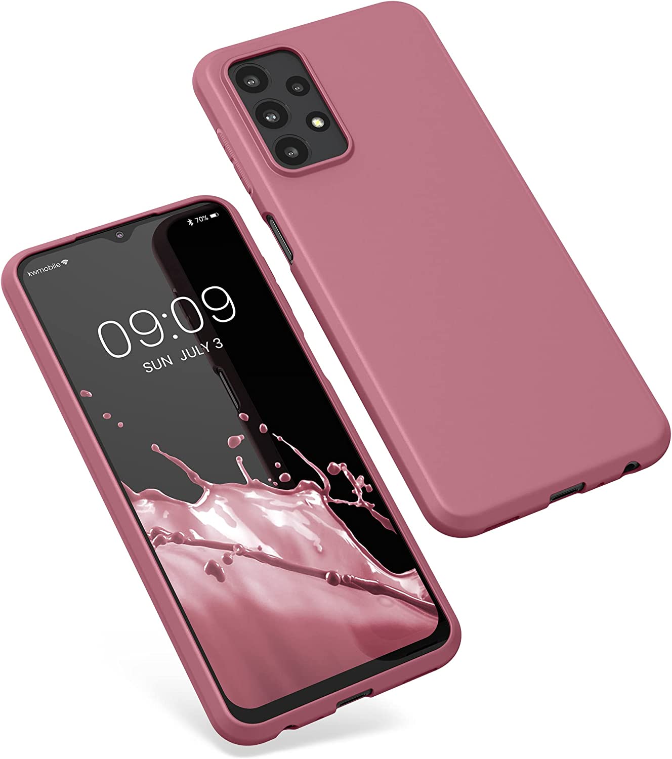 KW Samsung Galaxy A23 5G Θήκη Σιλικόνης TPU - Dark Rose - 57804.167