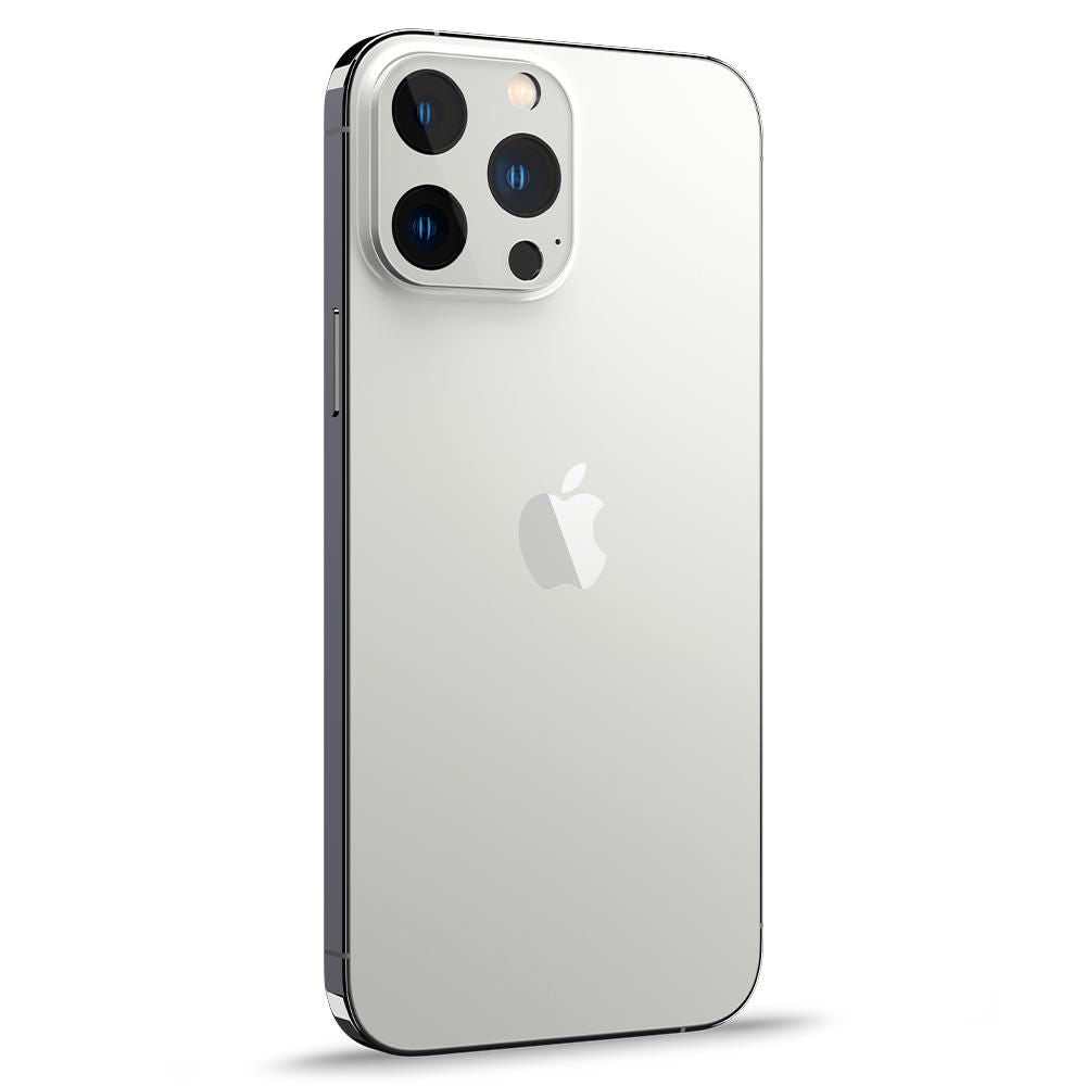 Spigen iPhone 13 Pro / 13 Pro Max Aparatu Optik.TR Αντιχαρακτικό Γυαλί για την Κάμερα - 2 Τεμάχια - Silver