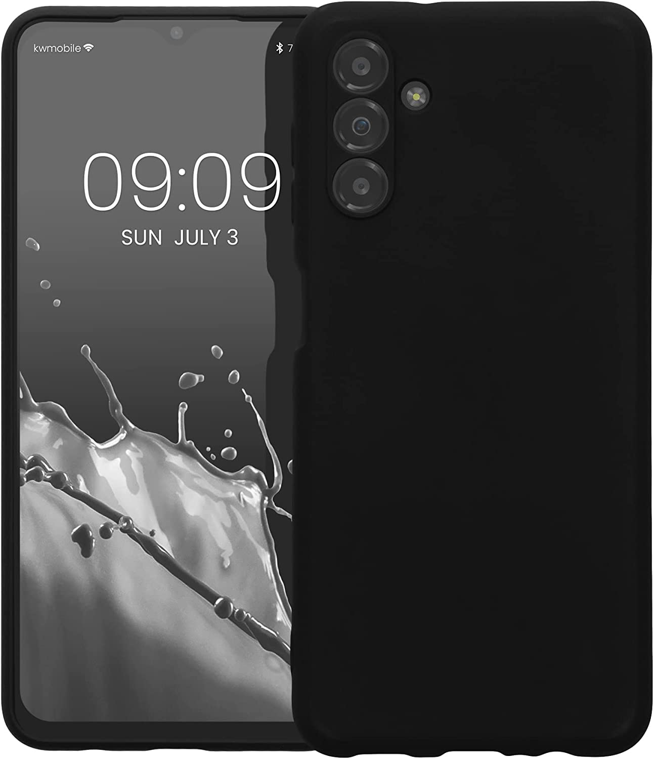 KW Samsung Galaxy A13 5G Θήκη Σιλικόνης Rubberized TPU - Black - 58039.01