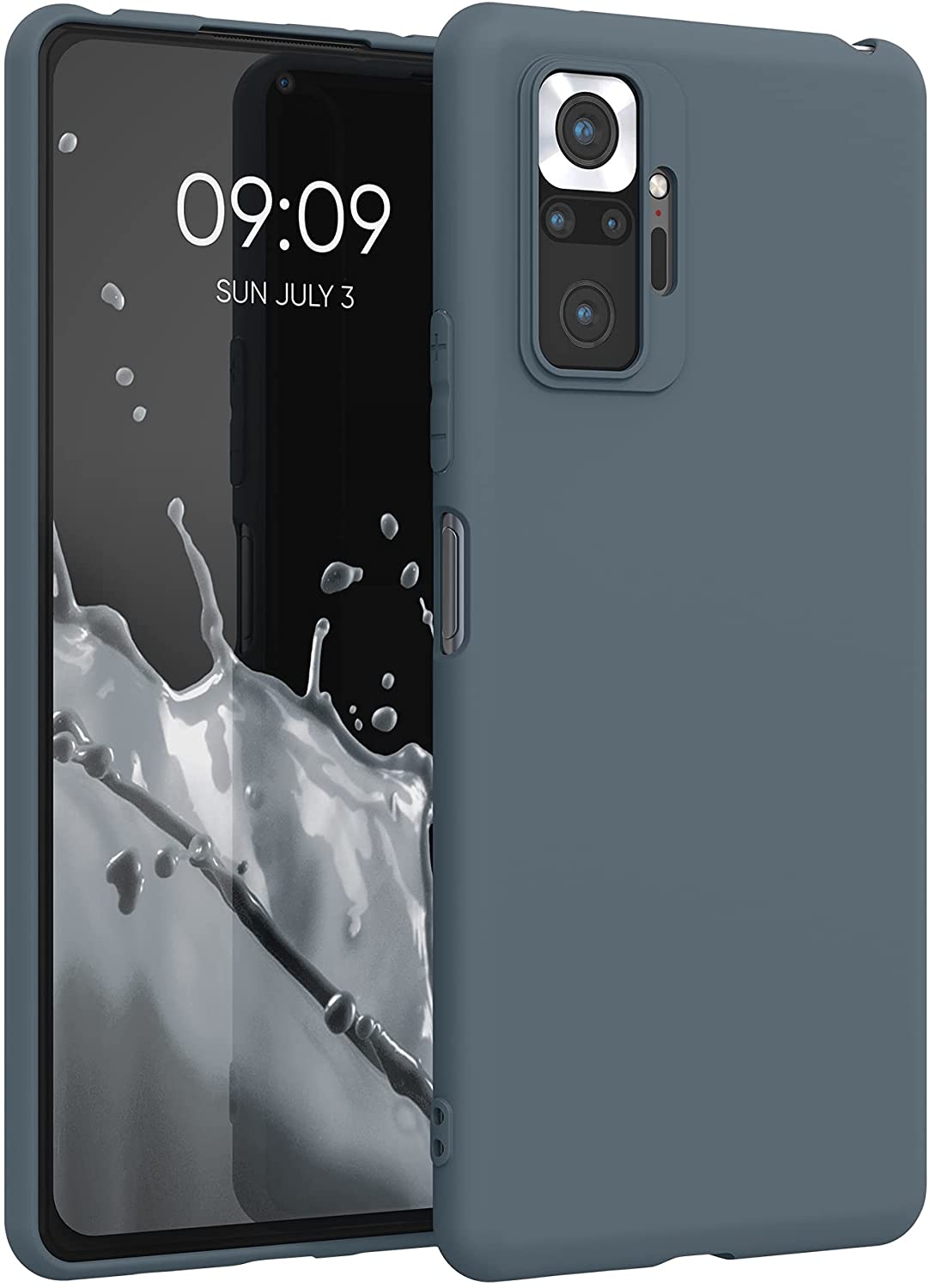 KW Xiaomi Redmi Note 10 Pro Θήκη Σιλικόνης TPU - Slate Grey - 54551.202