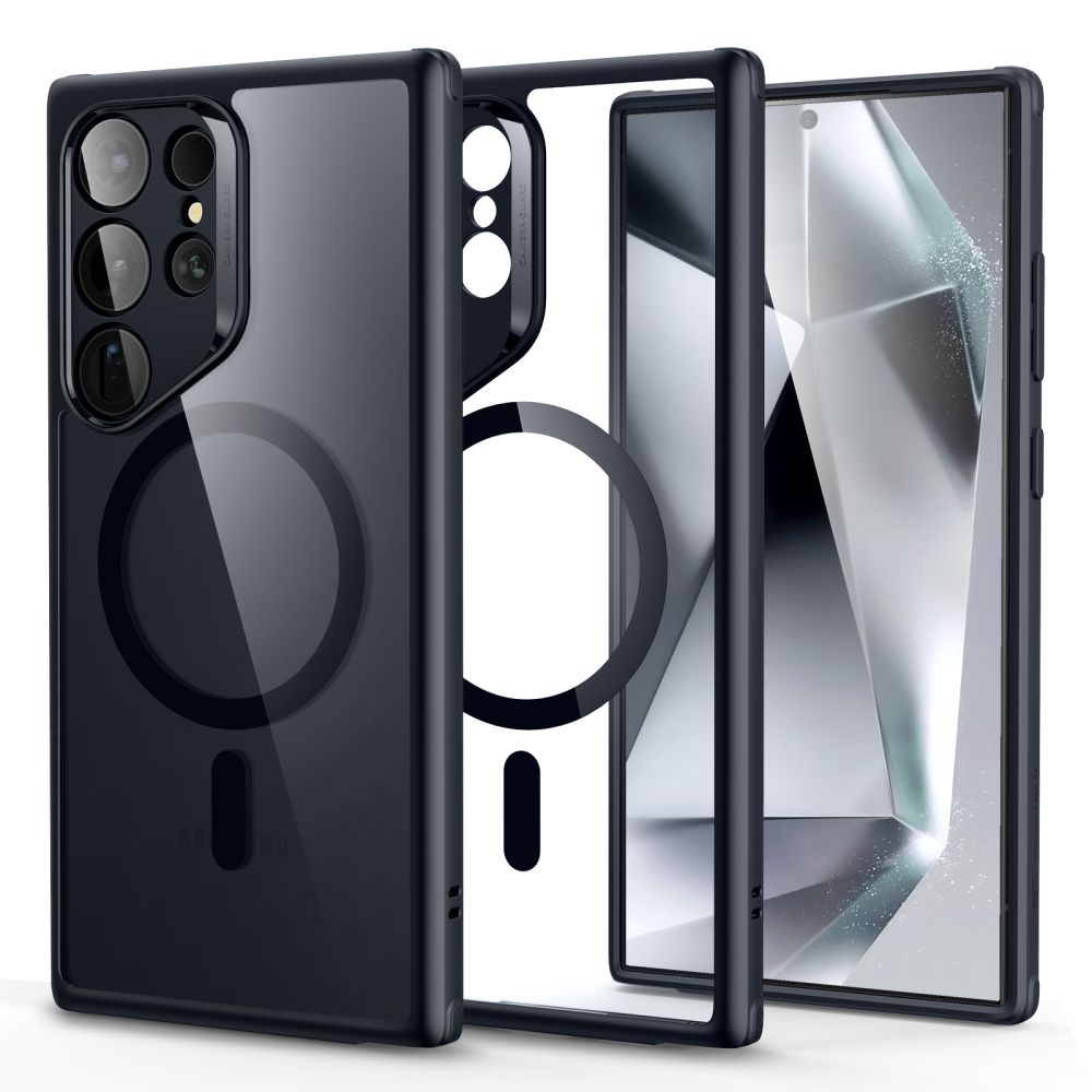 ESR Samsung Galaxy S24 Ultra Classic Hybrid Halolock Σκληρή Θήκη με Πλαίσιο Σιλικόνης και MagSafe - Διάφανη / Black