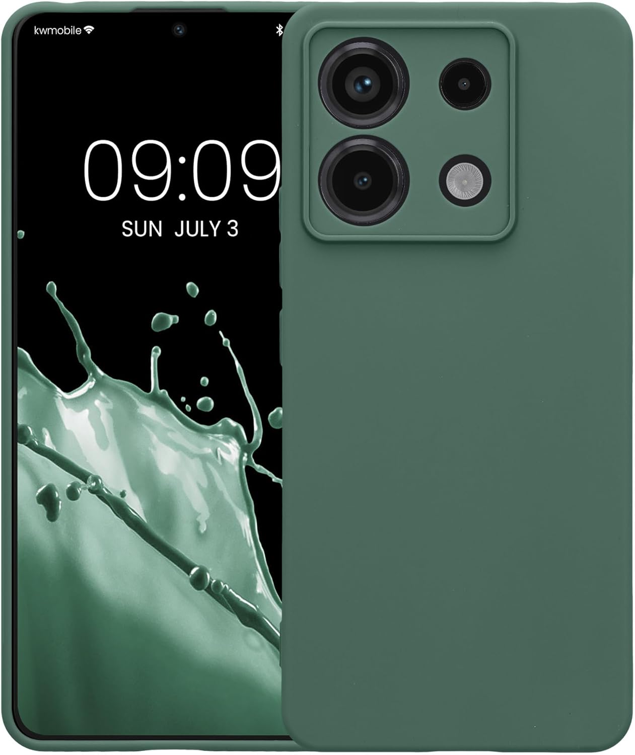 KW Xiaomi Redmi Note 13 Pro 5G / Poco X6 5G Θήκη Σιλικόνης TPU - Forest Green