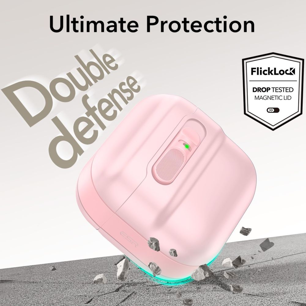 ESR AirPods 4 Θήκη από Σκληρό Πλαστικό με MagSafe - Pulse Halolock - Pink