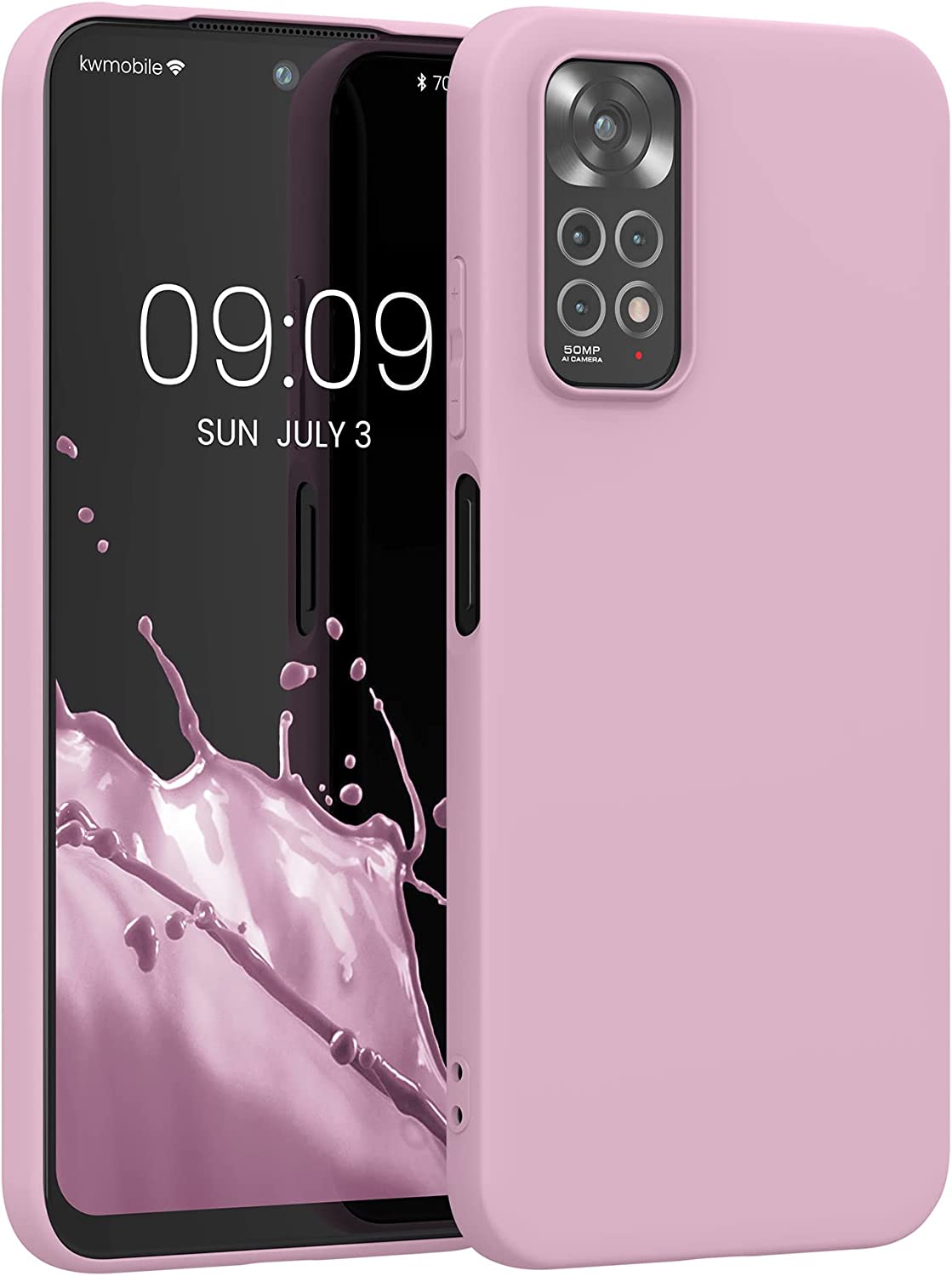 KW Xiaomi Redmi Note 11 / Redmi Note 11S Θήκη Σιλικόνης TPU - Dusty Pink - 57368.10