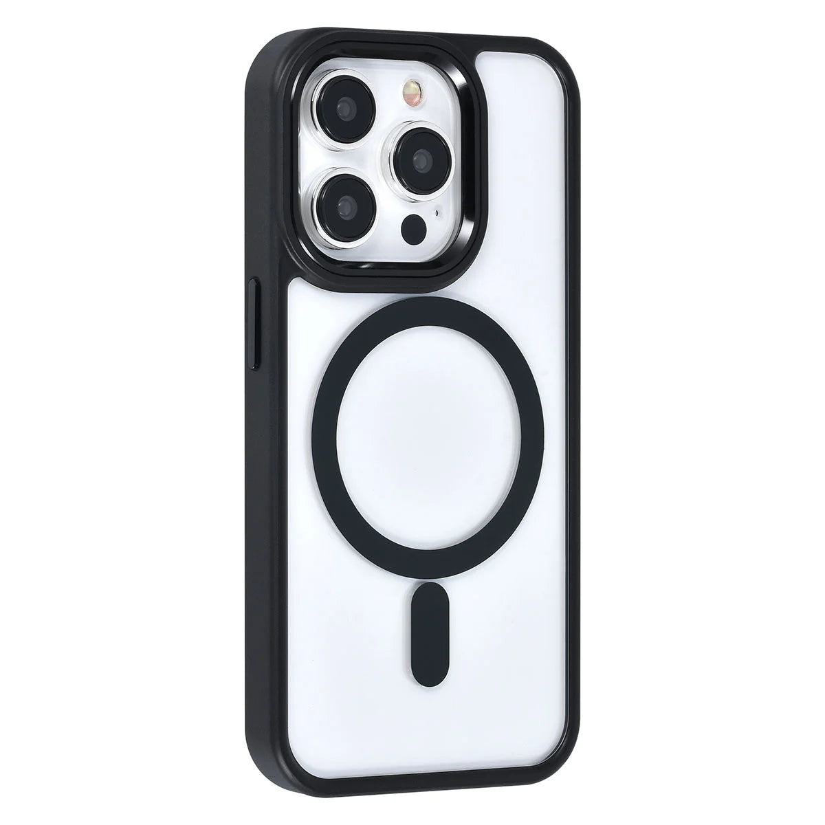 Tuniq iPhone 15 Pro - MagSafe Σκληρή Θήκη με Πλαίσιο Σιλικόνης - Μαύρη / Διάφανη