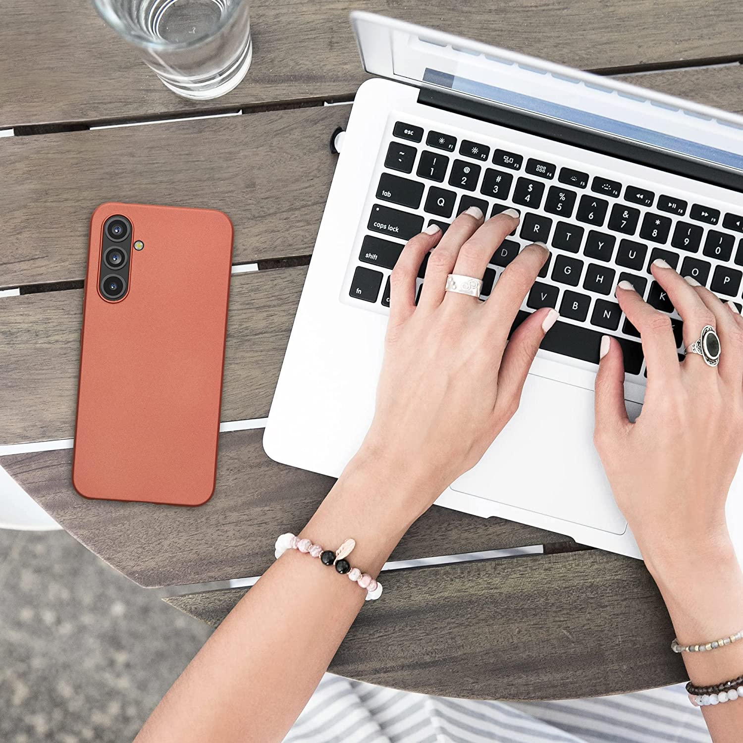 KW Samsung Galaxy A54 5G Θήκη Σιλικόνης TPU - Metallic Bronze - 60797.211