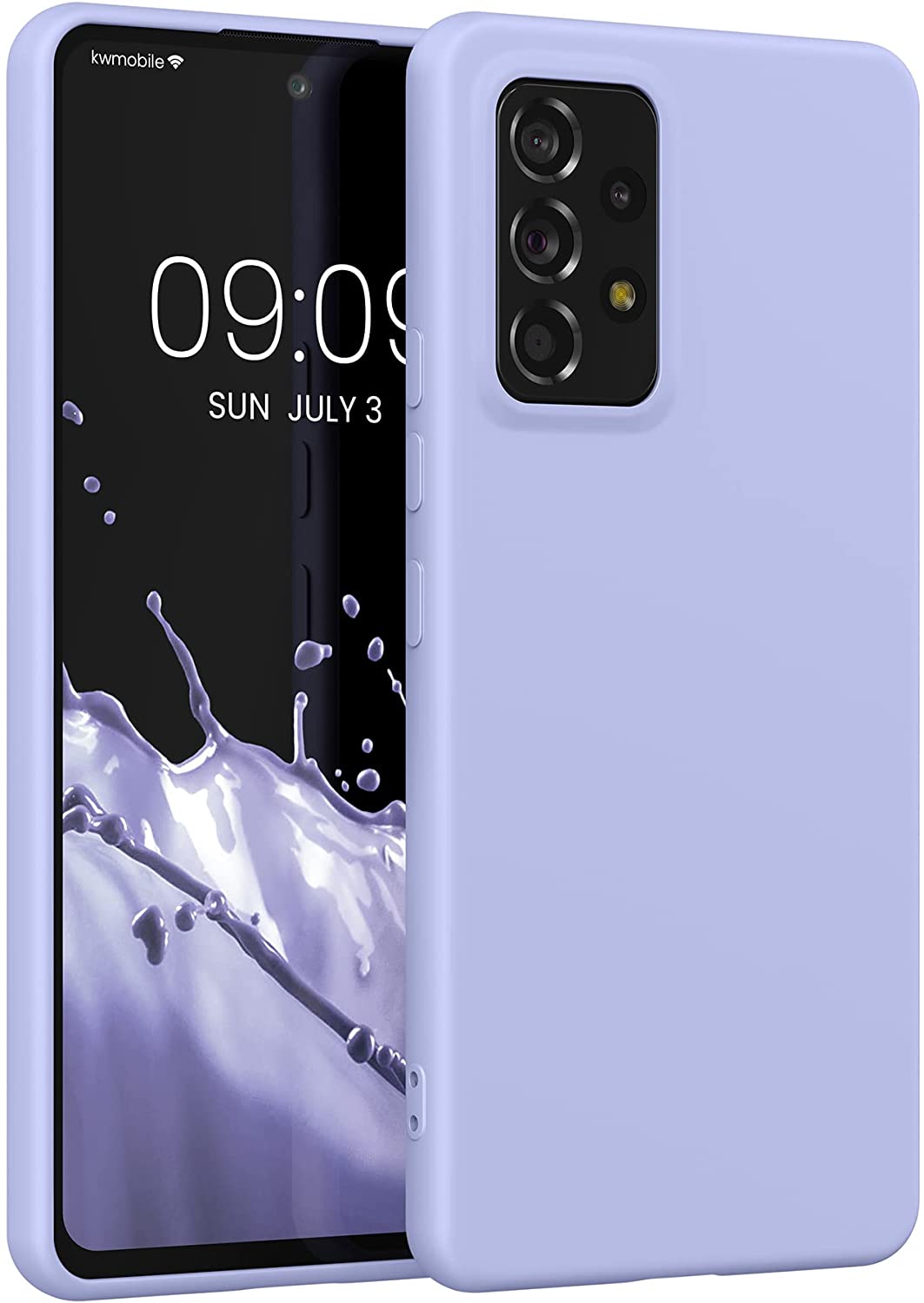 KW Samsung Galaxy A53 5G Θήκη Σιλικόνης Rubberized TPU - Lavender - 58051.108