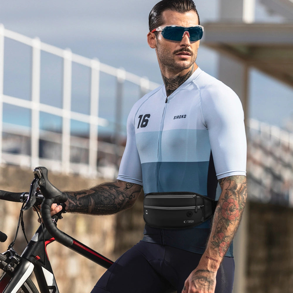 Tech-Protect M7 Αθλητική Τσάντα Μέσης για Κινητά έως 6.9 Ίντσες - Black