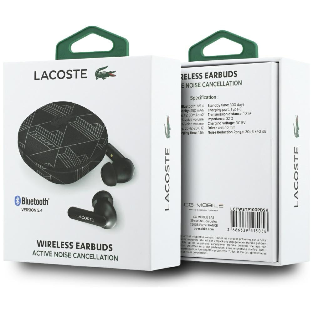 Lacoste Ασύρματα Bluetooth Aκουστικά για Κλήσεις / Μουσική - Monogram The Blend - Black