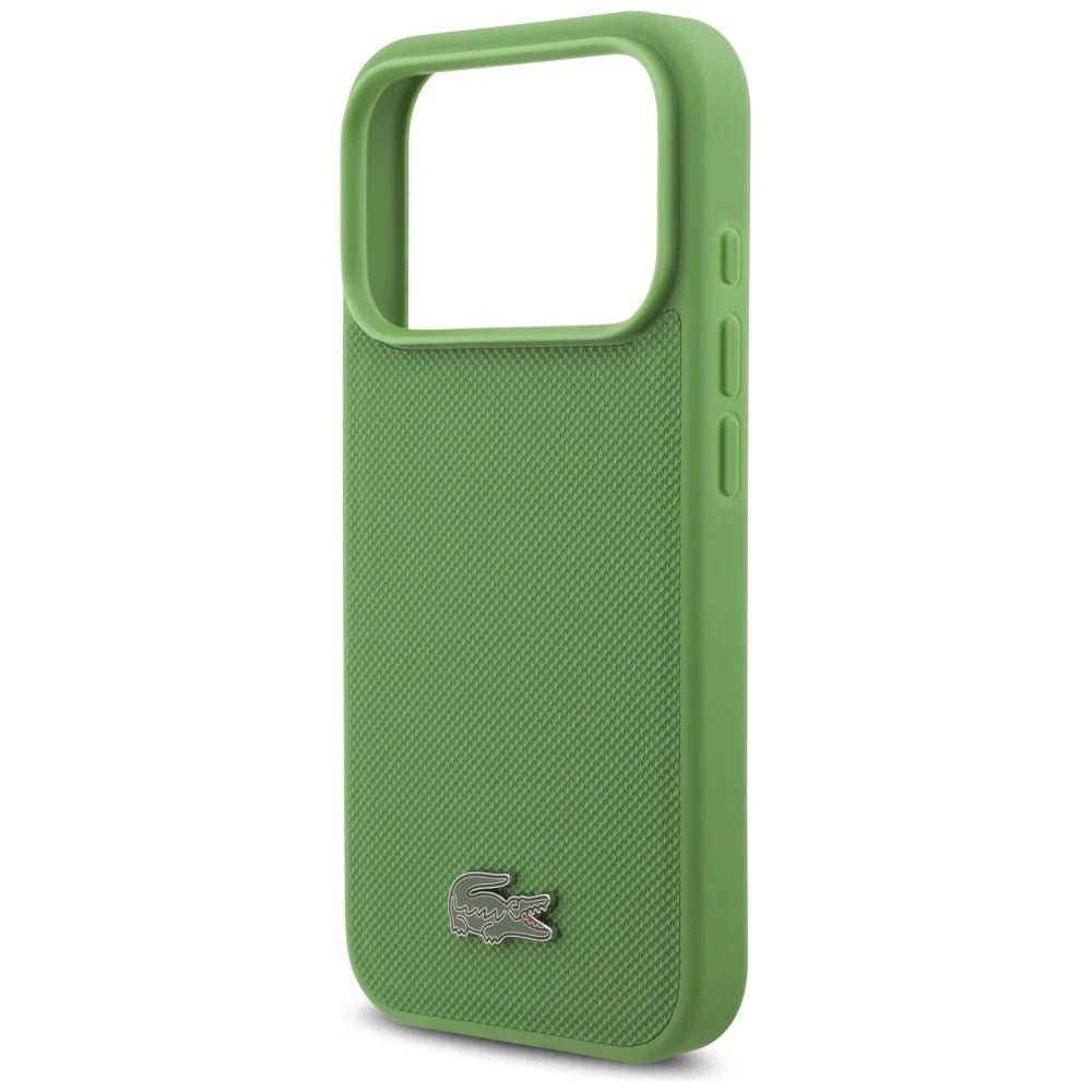 Lacoste iPhone 17 Pro - Petit Pique Lacquer Logo MagSafe - Σκληρή Θήκη με Πλαίσιο Σιλικόνης - Tarragon