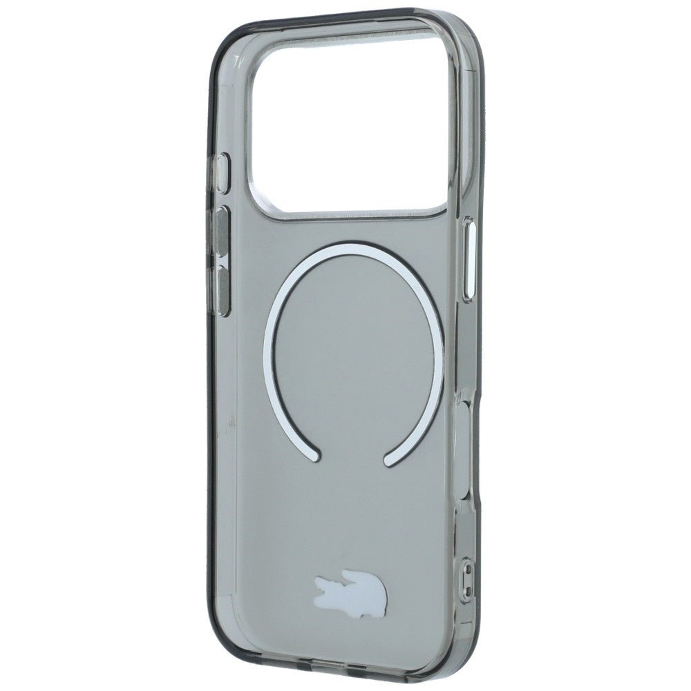 Lacoste iPhone 18 Pro Max / iPhone 17 Pro Max - Σκληρή Θήκη με Πλαίσιο Σιλικόνης MagSafe - IML Frosted Laquer Logo - Black