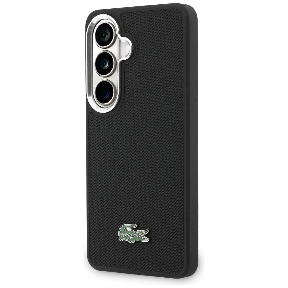 Lacoste Samsung Galaxy S26 Plus - Σκληρή Θήκη με Πλαίσιο Σιλικόνης - Full Wrap Petit Pique MagSafe - Black