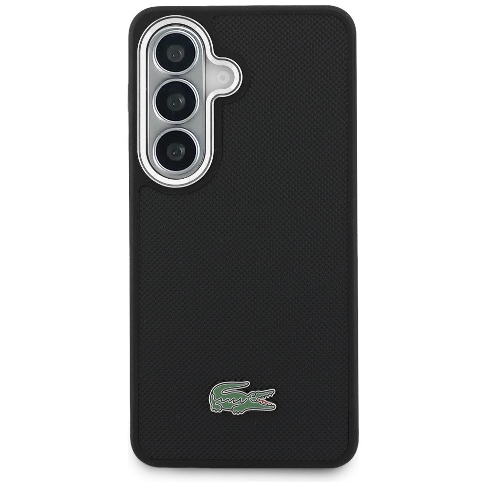 Lacoste Samsung Galaxy S26 Plus - Σκληρή Θήκη με Πλαίσιο Σιλικόνης - Full Wrap Petit Pique MagSafe - Black