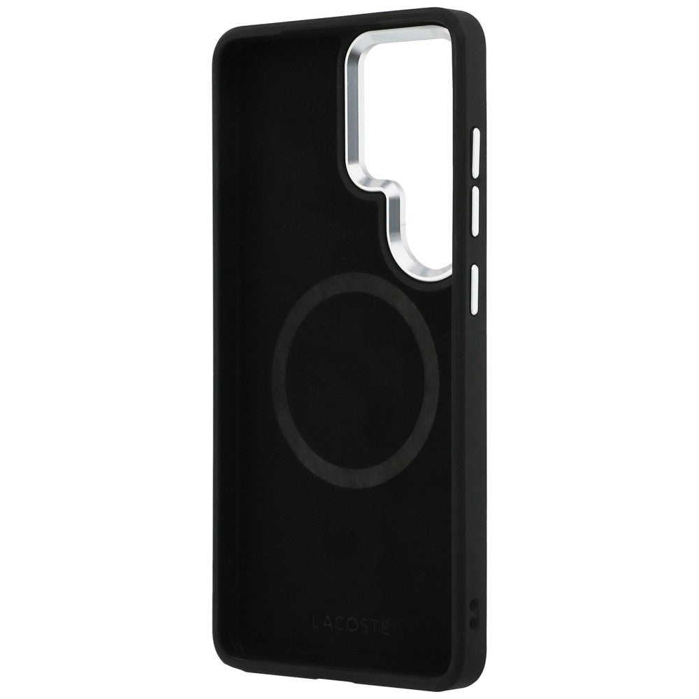 Lacoste Samsung Galaxy S26 Ultra - Σκληρή Θήκη με Πλαίσιο Σιλικόνης - Full Wrap Petit Pique MagSafe - Black
