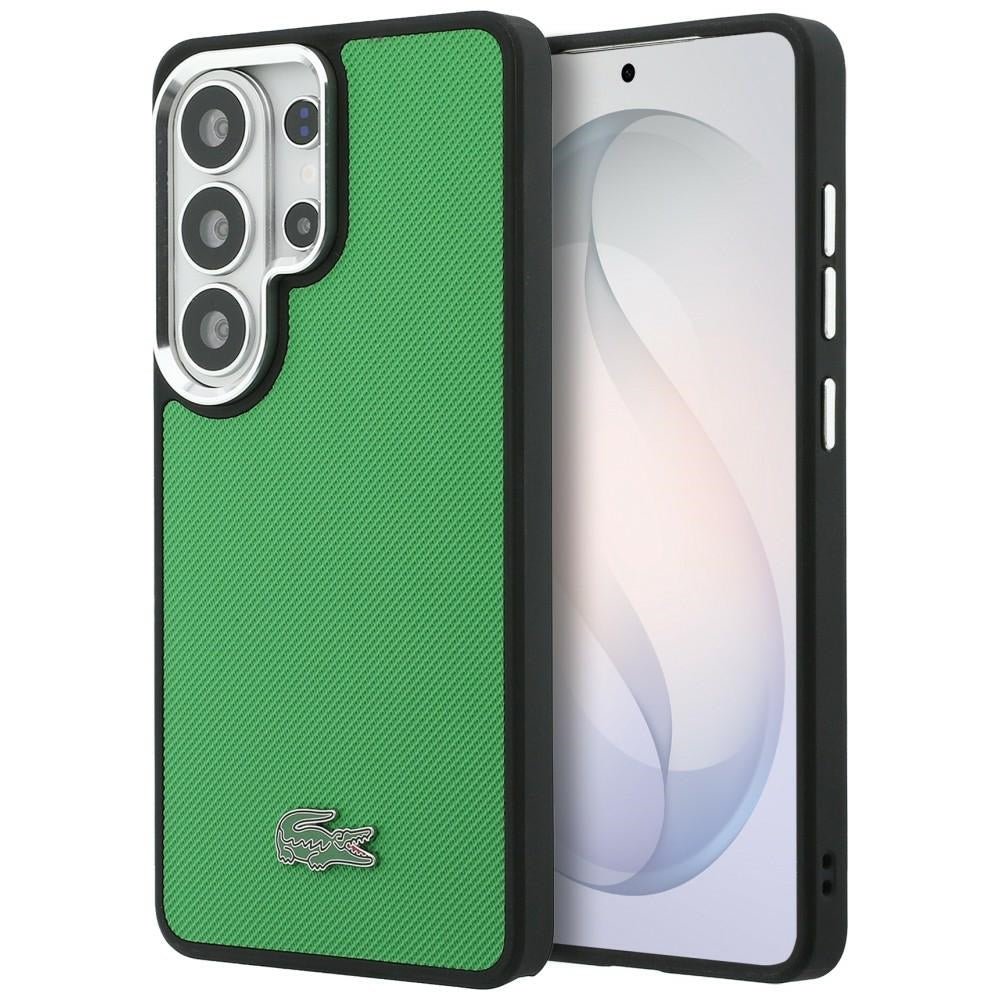 Lacoste Samsung Galaxy S26 Ultra - Σκληρή Θήκη με Πλαίσιο Σιλικόνης - Full Wrap Petit Pique MagSafe - Green