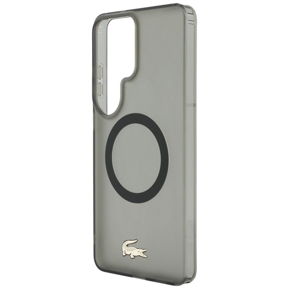 Lacoste Samsung Galaxy S26 Ultra - Σκληρή Θήκη με Πλαίσιο Σιλικόνης - Shockproof Frosted Gold Logo MagSafe - Black