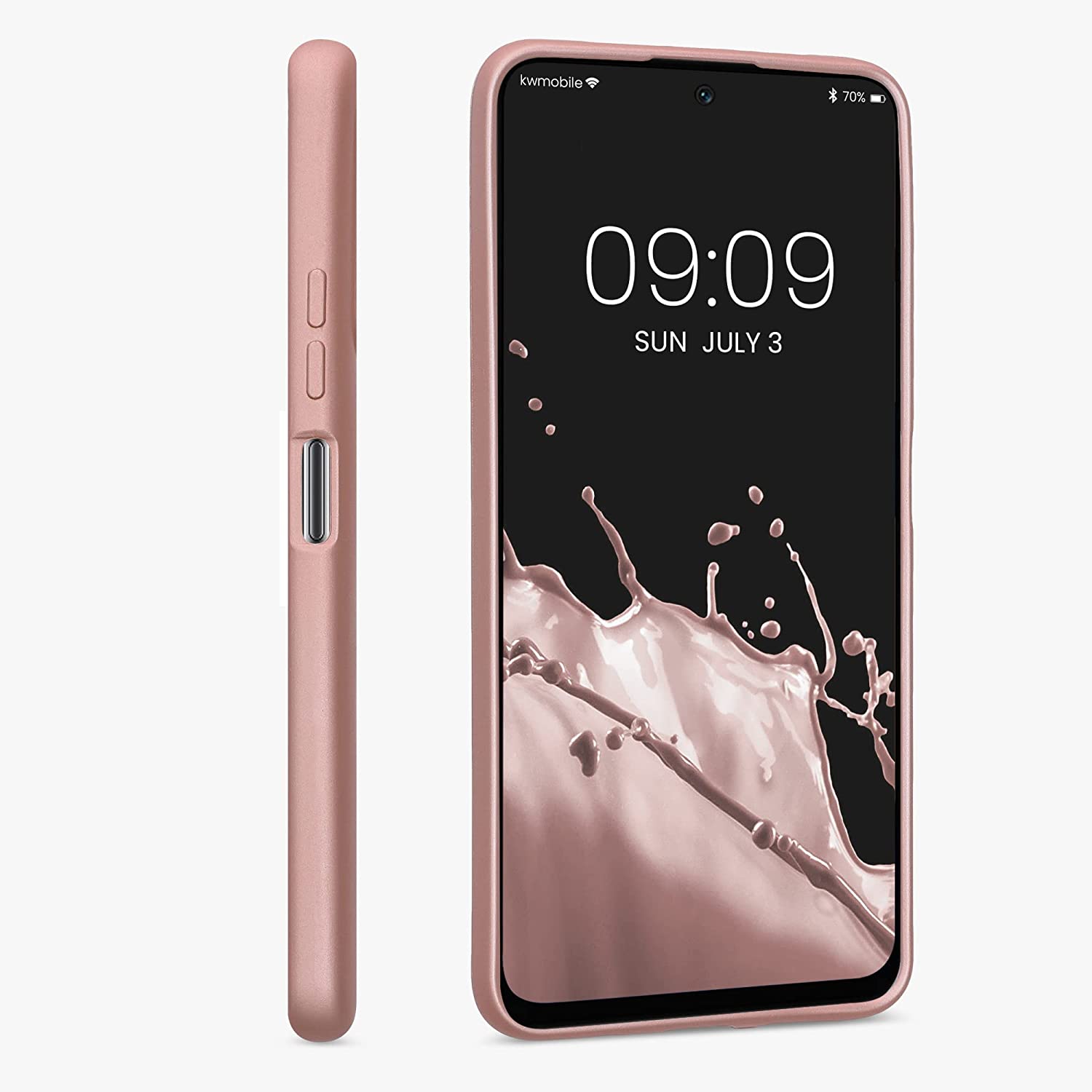 KW Xiaomi Poco M4 Pro 5G / Redmi Note 11S 5G Θήκη Σιλικόνης TPU - Metallic Rose Gold - 56932.31