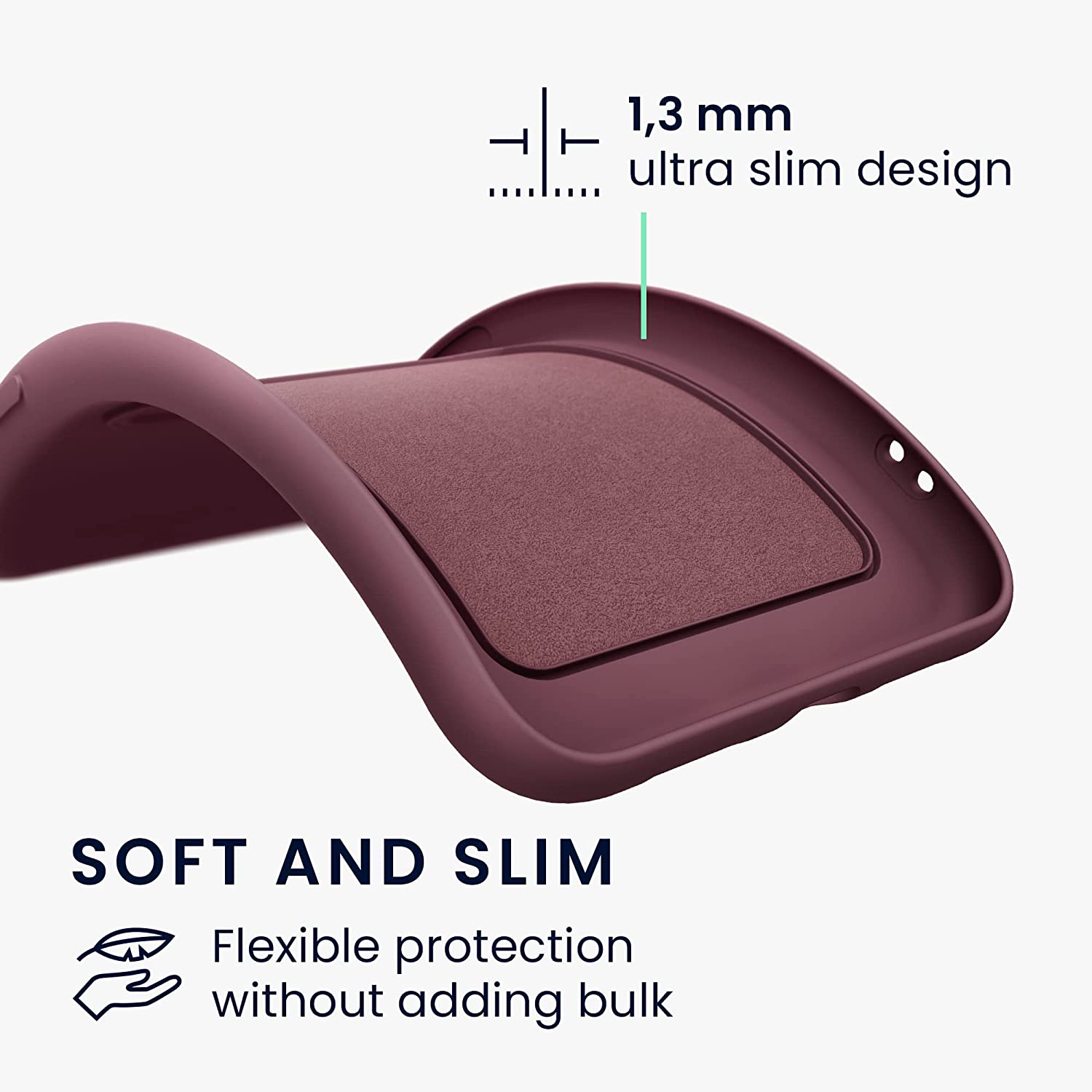 KW Xiaomi Redmi Note 11 Pro / 11 Pro 5G Θήκη Σιλικόνης TPU με Υποδοχή για Κάρτα - Tawny Red - 58923.190