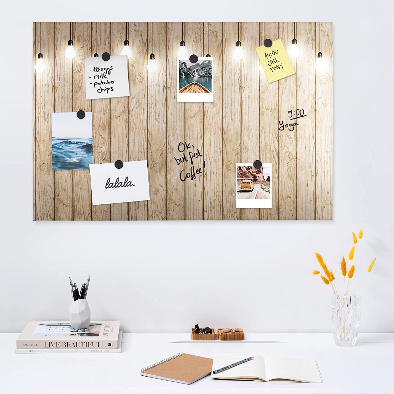 Navaris Μαγνητικός Πίνακας Ανακοινώσεων - 60 x 40 cm - Lamp - 45365.14