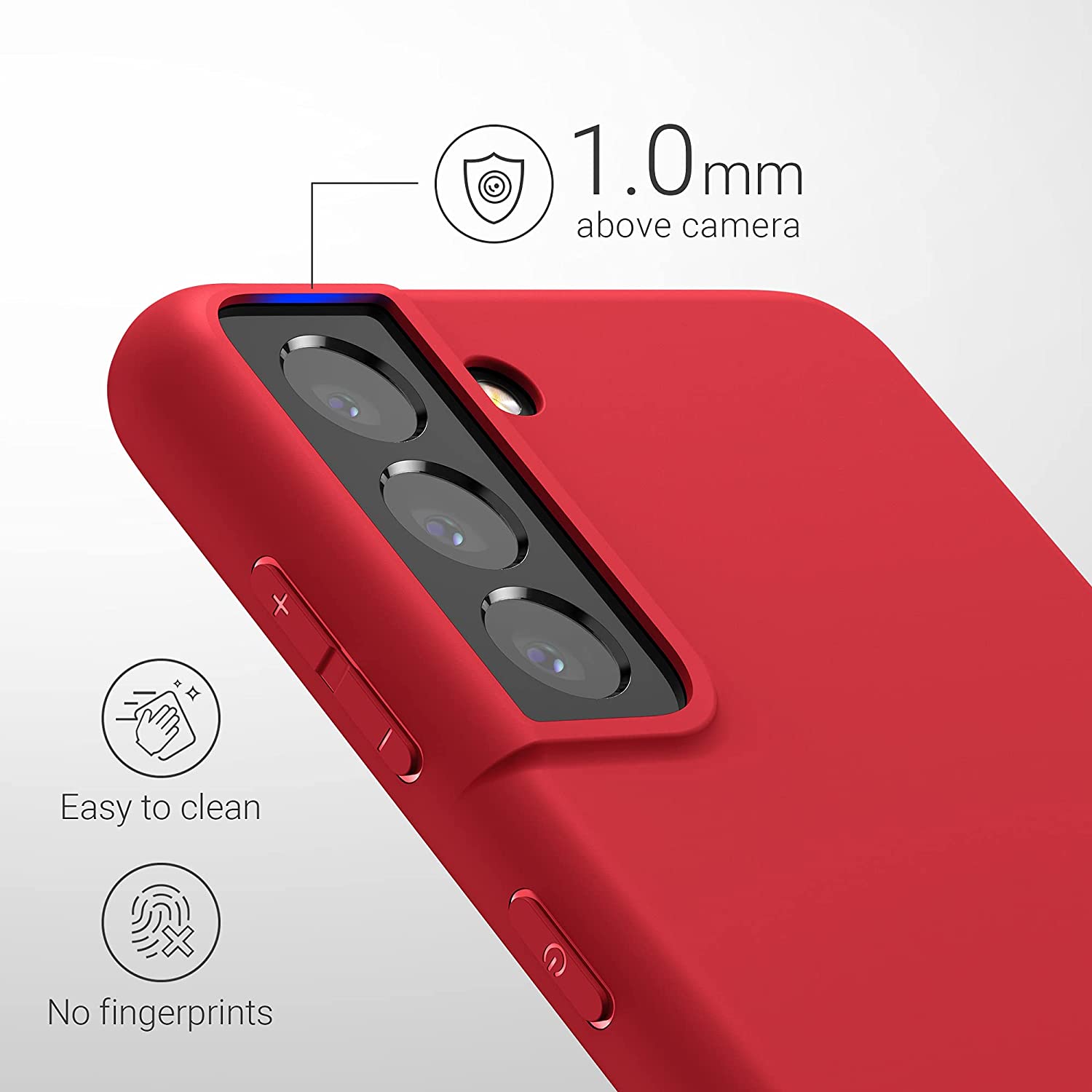 KW Samsung Galaxy S21 Θήκη Σιλικόνης TPU - Rococco Red - 54055.208