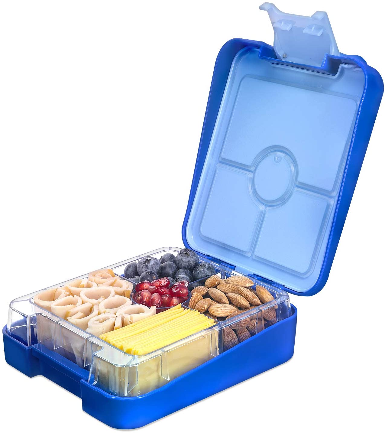 Navaris Bento Box for Kids Δοχείο Αποθήκευσης Τροφής για Παιδιά BPA Free - Blue - 49877.02.17