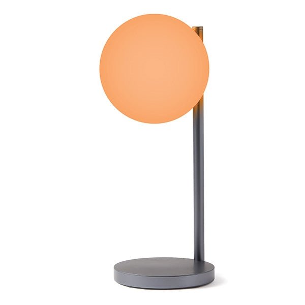Lexon Φωτιστικό LED με Ασύρματη Φόρτιση Qi 15W - Bubble Lamp - Metallic Grey