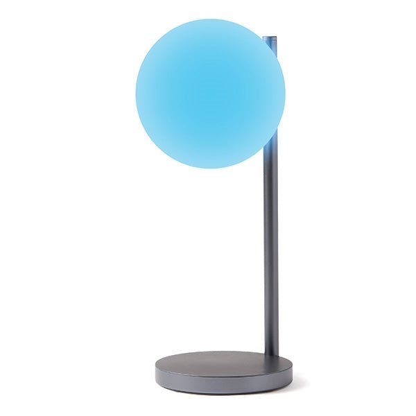 Lexon Φωτιστικό LED με Ασύρματη Φόρτιση Qi 15W - Bubble Lamp - Metallic Grey