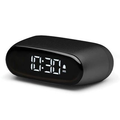 Lexon Μίνι Επιτραπέζιο Ξυπνητήρι με Οθόνη LCD - Minut - Black