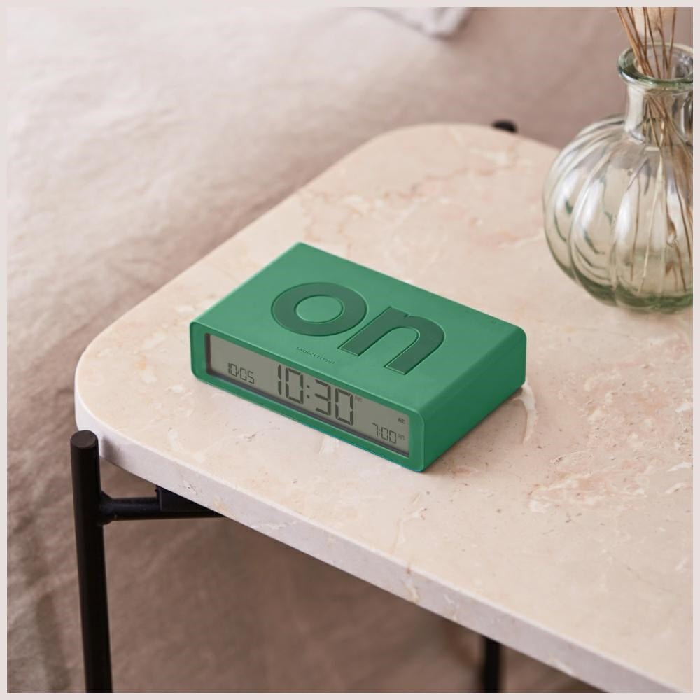 Lexon Ψηφιακό Ξυπνητήρι Διπλής Όψης - Flip Classic - Green Emerald