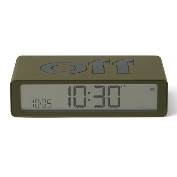 Lexon Ψηφιακό Ξυπνητήρι Διπλής Όψης - Flip Classic - Khaki