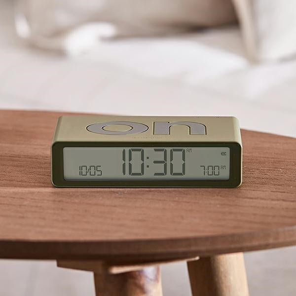 Lexon Ψηφιακό Ξυπνητήρι Διπλής Όψης - Flip Classic - Khaki