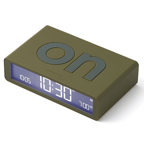 Lexon Ψηφιακό Ξυπνητήρι Διπλής Όψης - Flip Classic - Khaki