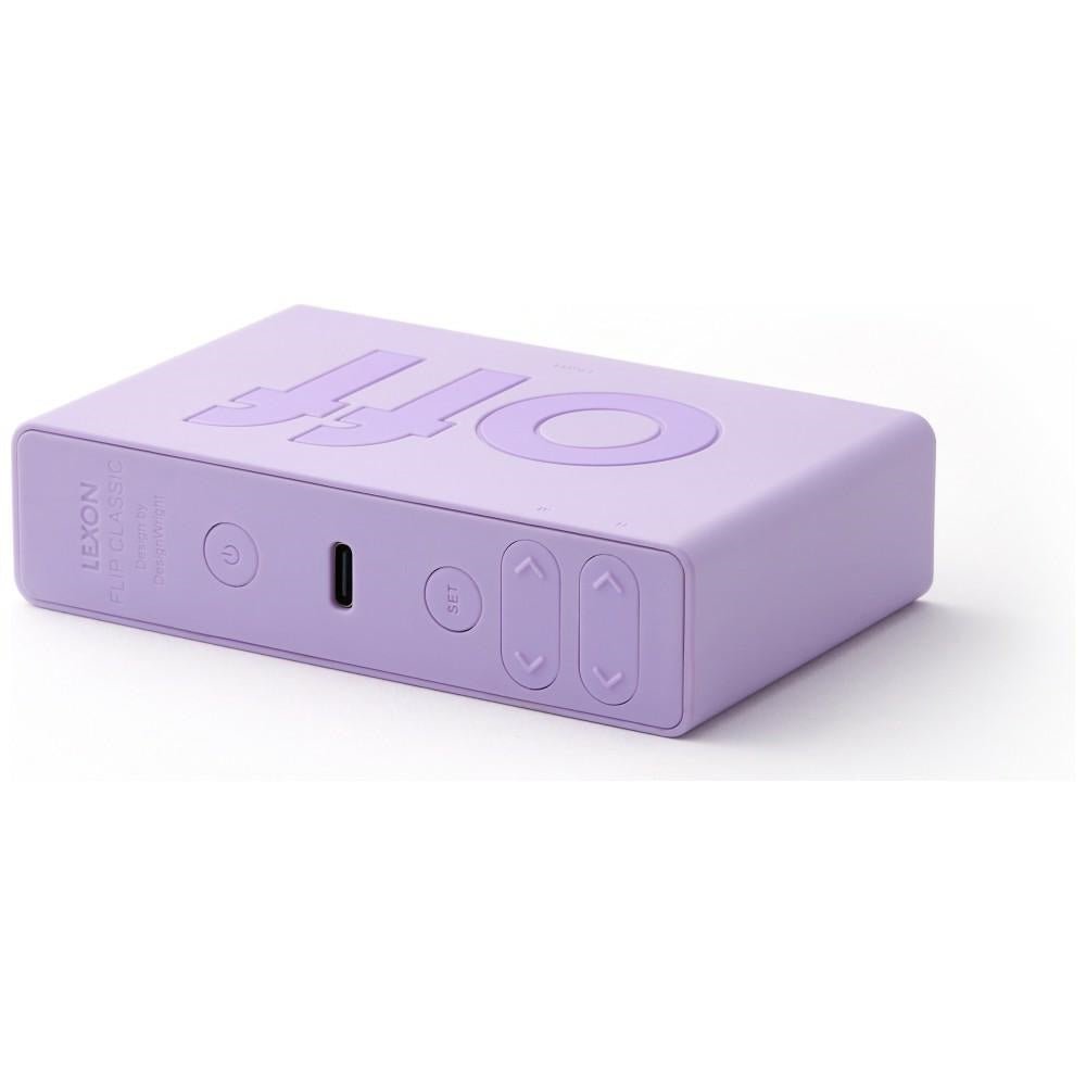 Lexon Ψηφιακό Ξυπνητήρι Διπλής Όψης - Flip Classic - Lilac