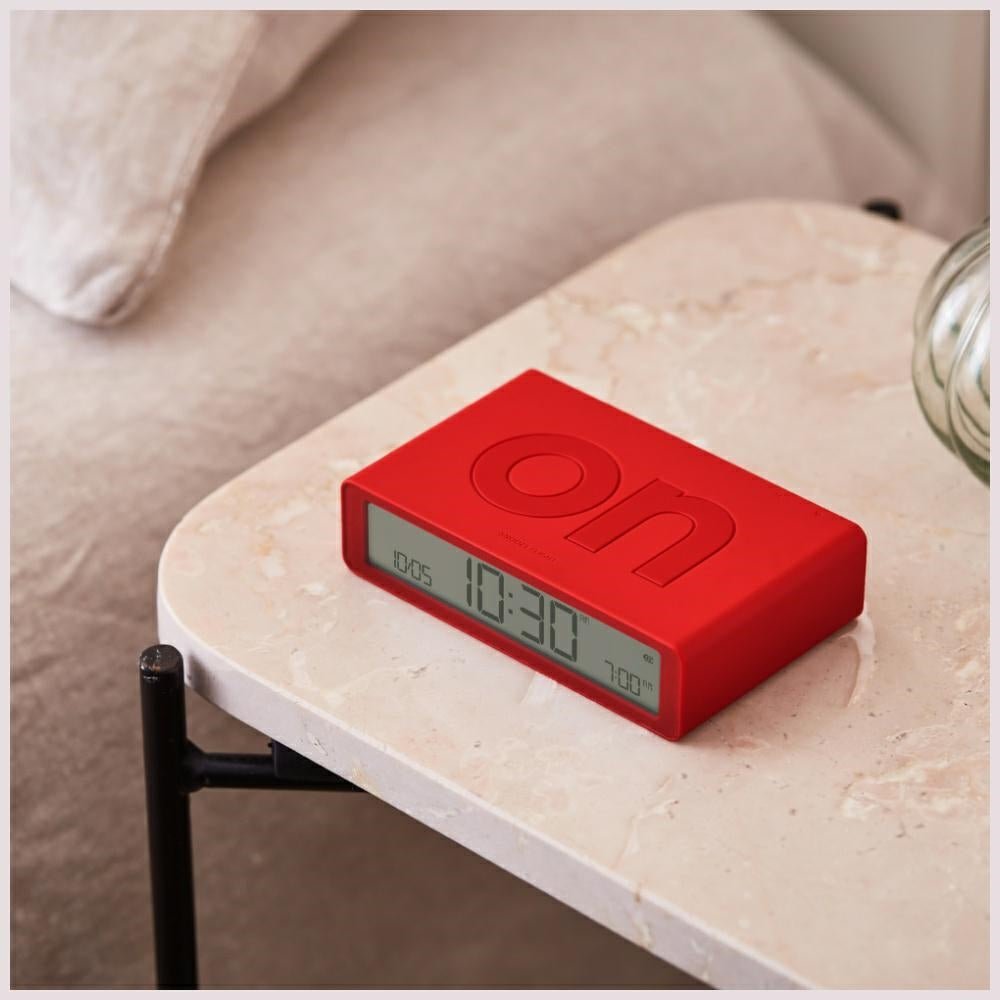 Lexon Ψηφιακό Ξυπνητήρι Διπλής Όψης - Flip Classic - Red