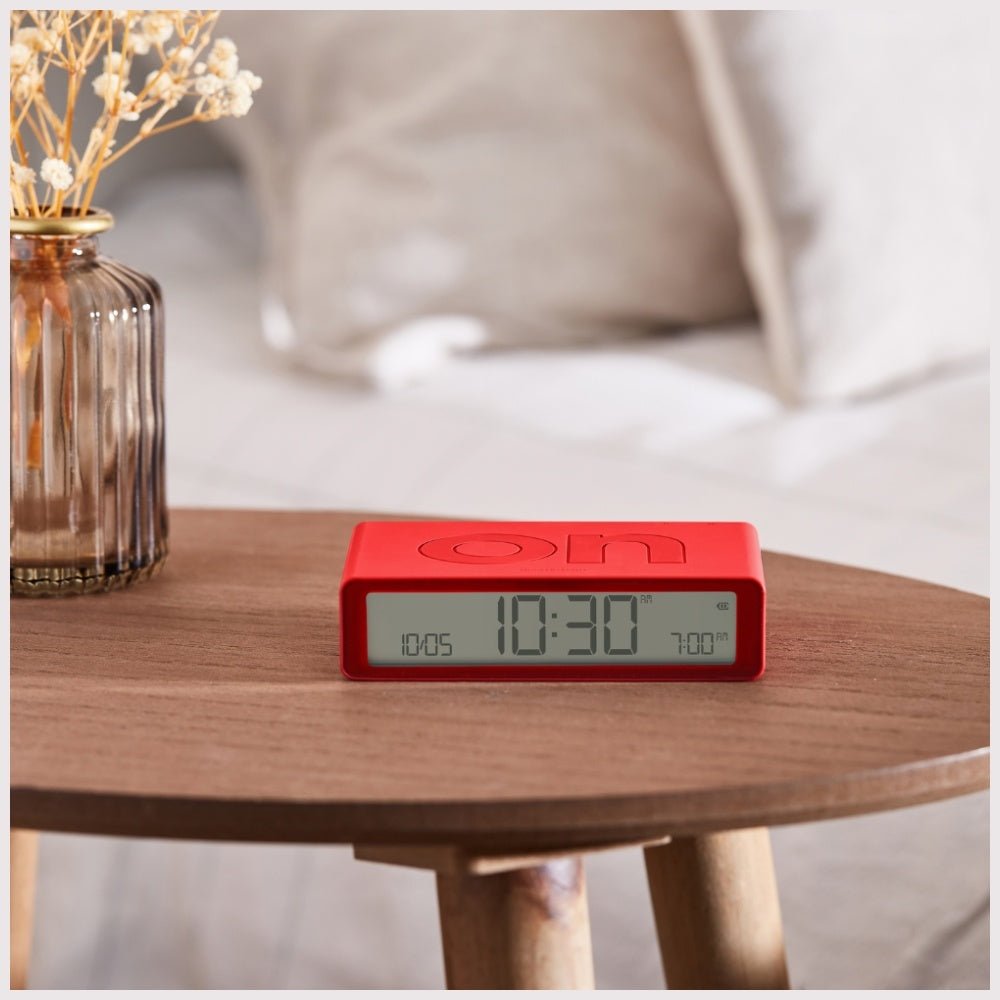 Lexon Ψηφιακό Ξυπνητήρι Διπλής Όψης - Flip Classic - Red