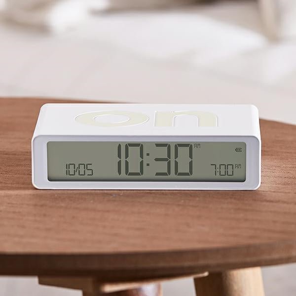Lexon Ψηφιακό Ξυπνητήρι Διπλής Όψης - Flip Classic - White