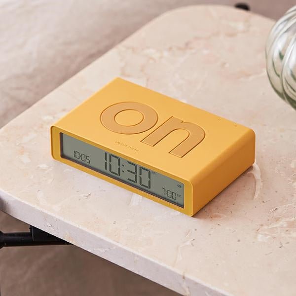 Lexon Ψηφιακό Ξυπνητήρι Διπλής Όψης - Flip Classic - Yellow