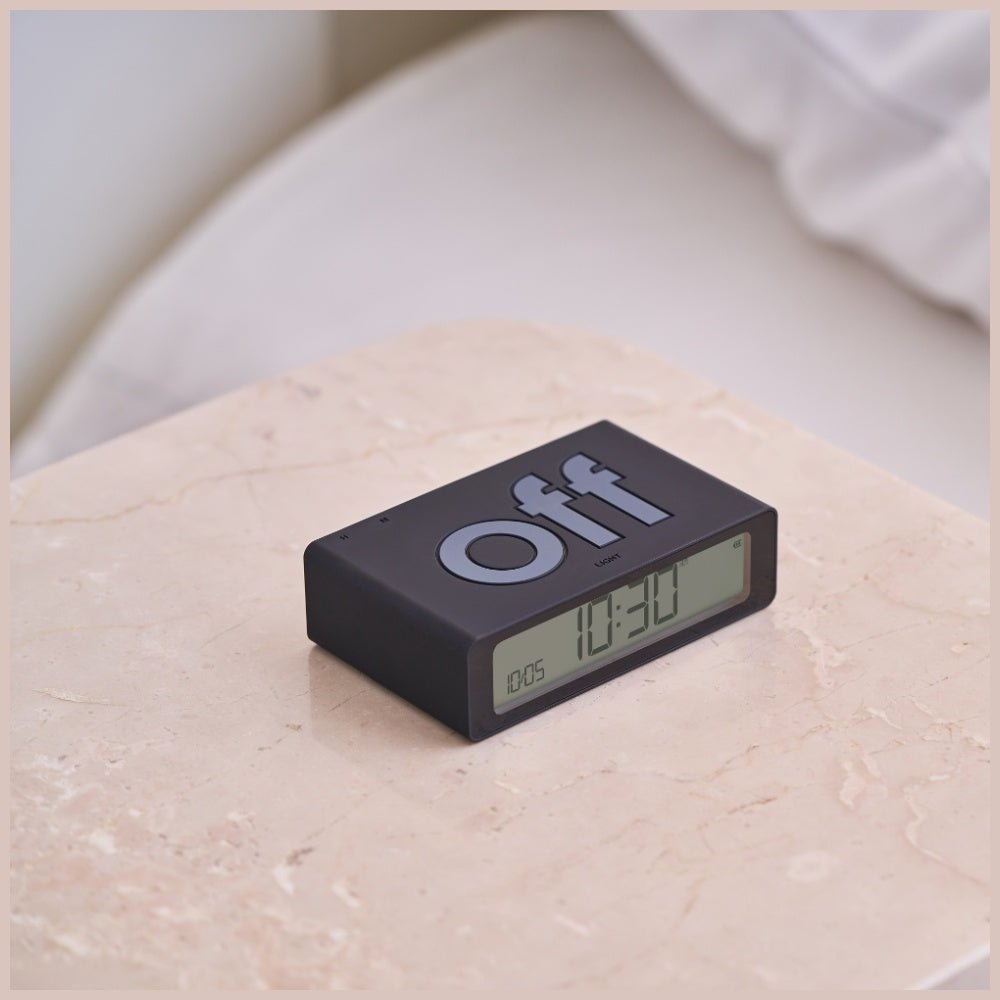 Lexon Ψηφιακό Ξυπνητήρι Διπλής Όψης - Flip Mini - Black
