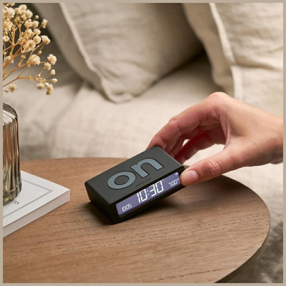 Lexon Ψηφιακό Ξυπνητήρι Διπλής Όψης - Flip Mini - Black