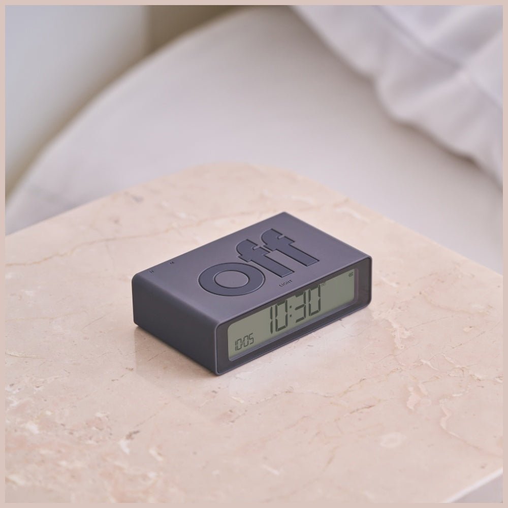 Lexon Ψηφιακό Ξυπνητήρι Διπλής Όψης - Flip Mini - Dark Grey