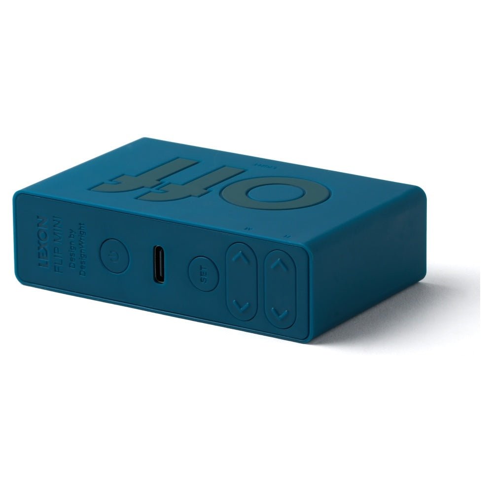 Lexon Ψηφιακό Ξυπνητήρι Διπλής Όψης - Flip Mini - Duck Blue