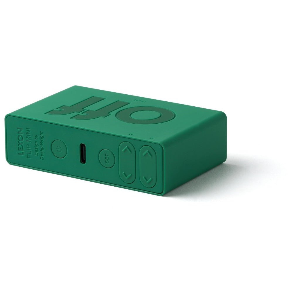 Lexon Ψηφιακό Ξυπνητήρι Διπλής Όψης - Flip Mini - Green Emerald
