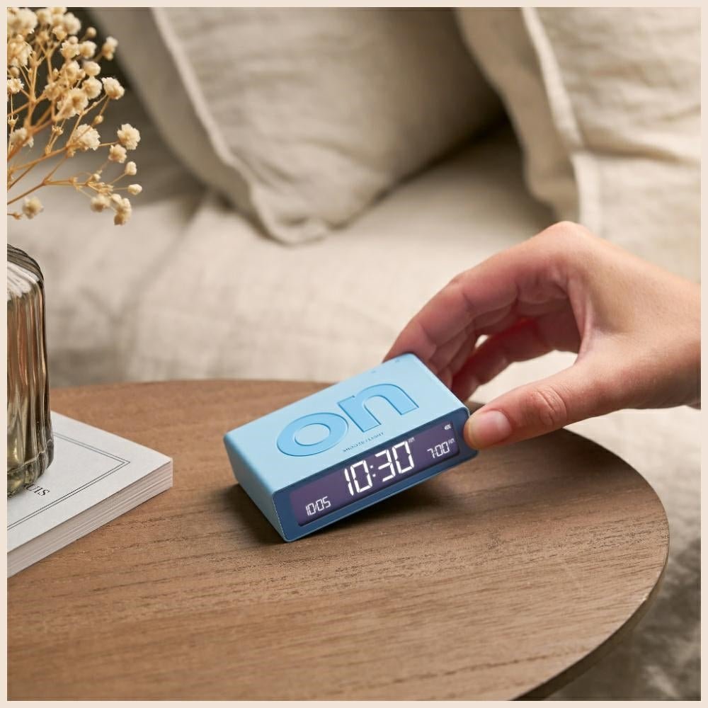 Lexon Ψηφιακό Ξυπνητήρι Διπλής Όψης - Flip Mini - Light Blue
