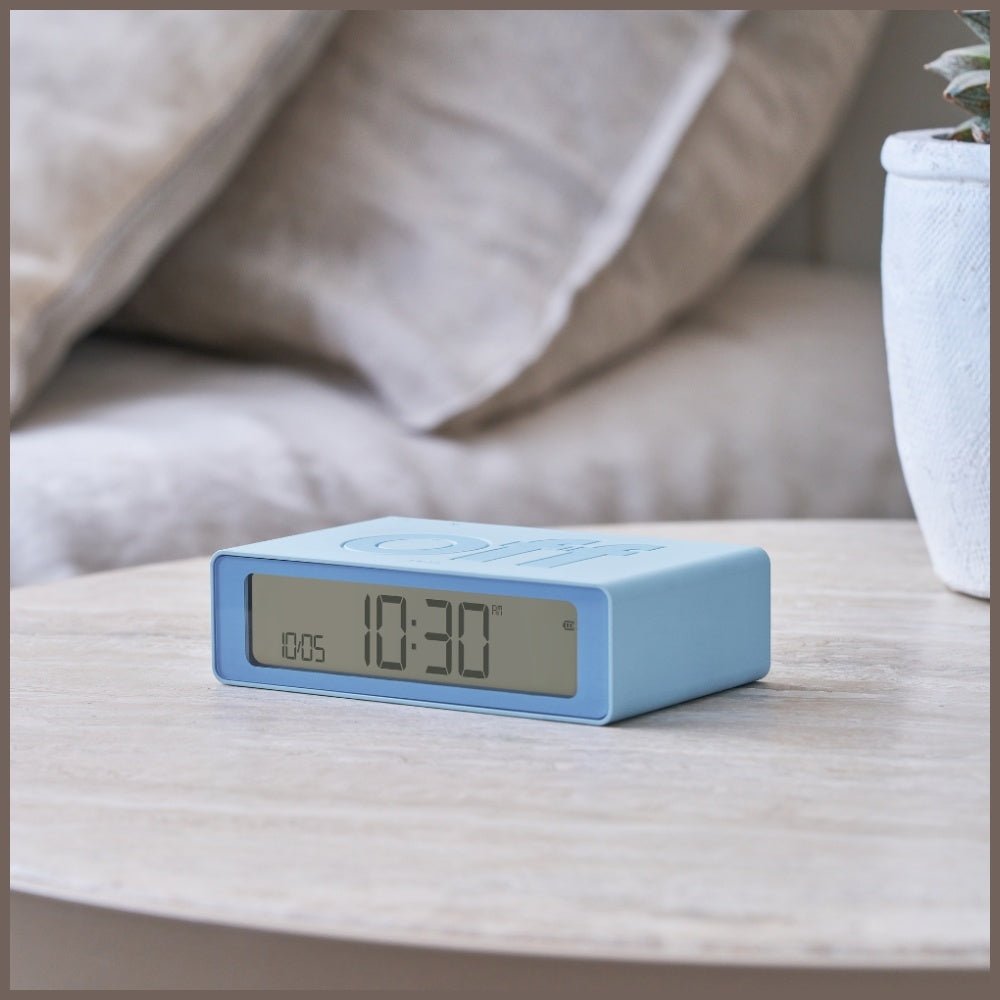 Lexon Ψηφιακό Ξυπνητήρι Διπλής Όψης - Flip Mini - Light Blue
