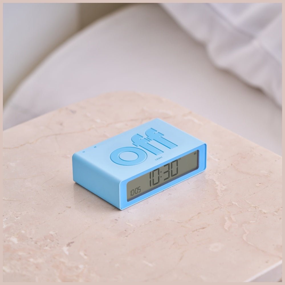 Lexon Ψηφιακό Ξυπνητήρι Διπλής Όψης - Flip Mini - Light Blue