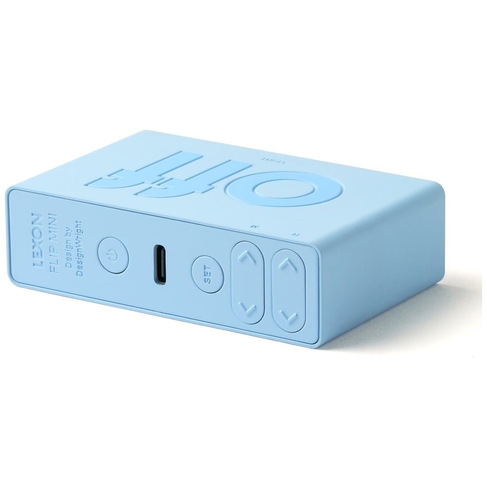 Lexon Ψηφιακό Ξυπνητήρι Διπλής Όψης - Flip Mini - Light Blue