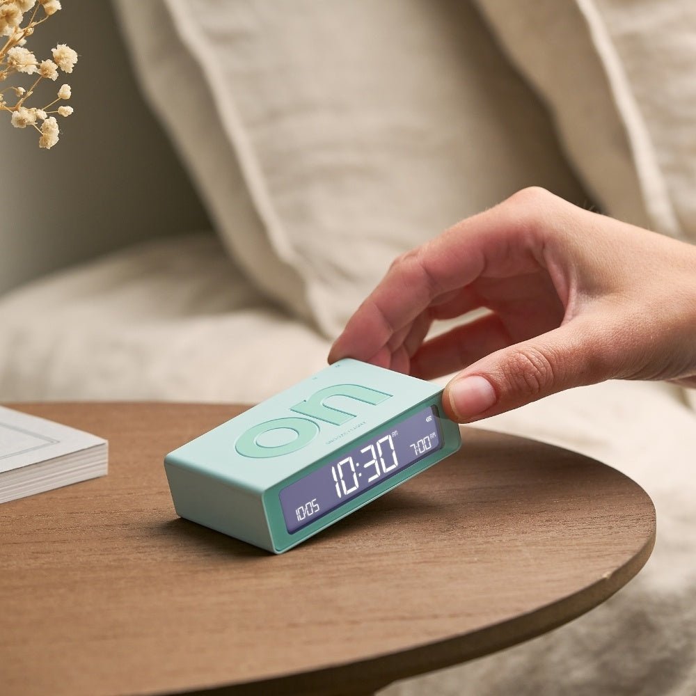 Lexon Ψηφιακό Ξυπνητήρι Διπλής Όψης - Flip Mini - Mint