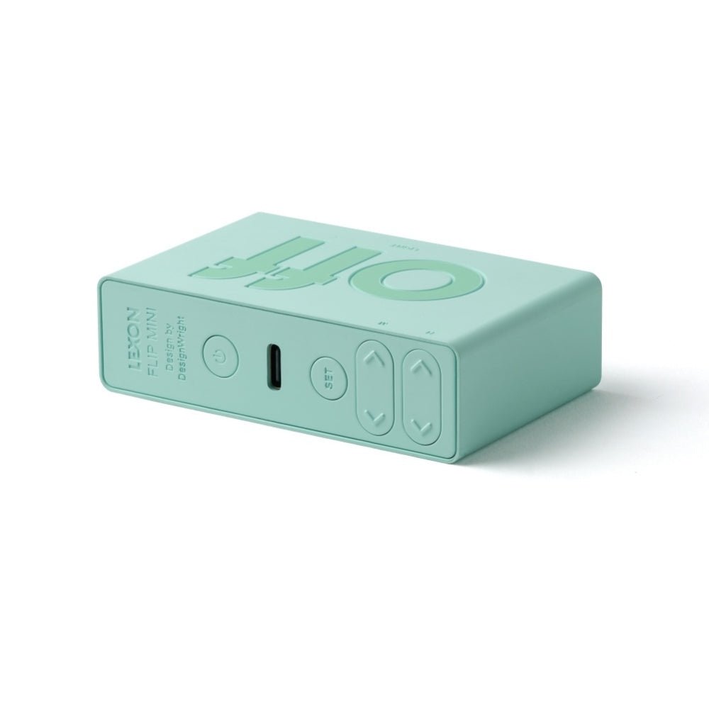 Lexon Ψηφιακό Ξυπνητήρι Διπλής Όψης - Flip Mini - Mint